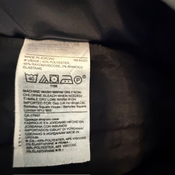 Banana Republic Women's Royal Blue Chevron Avery Straight Cropped 14x25 EUC - Picture 8 of 10